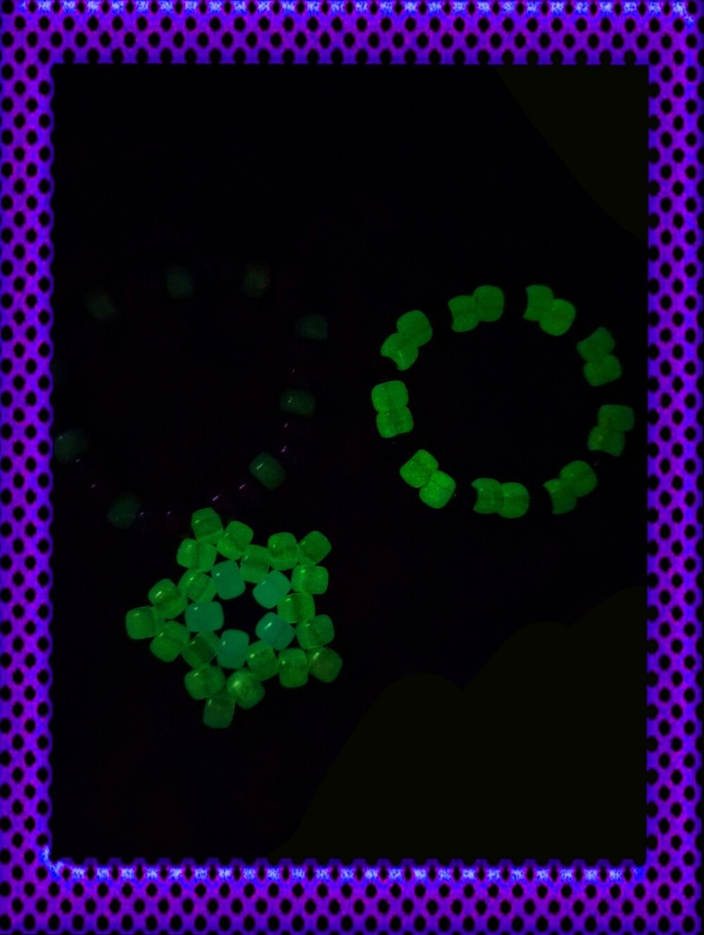 Scene Rave Green & Purple Kandi Stack - Picture 3 of 4